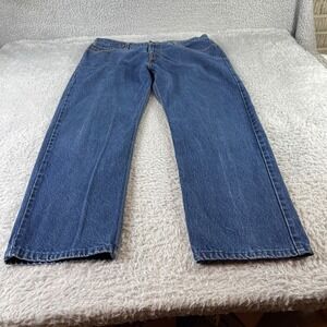 Levi's 505 Jeans Mens W40 L32 Blue Denim Regular Fit Straight Leg